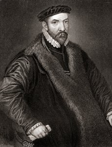 1823年Lodges British Portraits的Nicholas Bacon爵士（1510-1579）的肖像