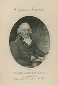 Thomas Astle的肖像 作者 英语学校