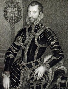 沃尔特-德维尔（1541-76）的肖像，来自《洛奇的英国肖像》。 作者 英语学校