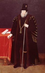 William Cecil的肖像，第一男爵Burghley（1520-98）Lord High Treasurer