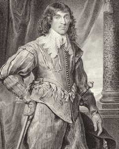 汉密尔顿公爵威廉·汉密尔顿（1616-51）的肖像，1843年“洛奇的英国肖像” 作者 英语学校