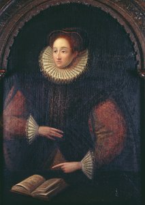 一位女士的肖像被认为是伊丽莎白一世（1533-1603），第1580页
