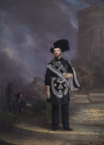 共济会骑士圣殿骑士的肖像，19世纪中叶 作者 英语学校
