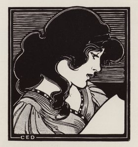 妇女肖像（石版画） 作者 英语学校