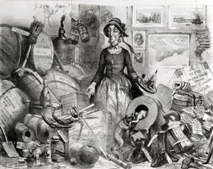 1855年，着名的管家肖像 - 虔诚地献给她的崇拜者 作者 英语学校