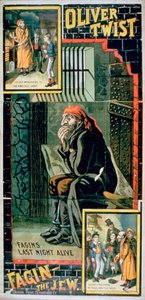 奥利弗-忒斯特》海报（彩色石版印刷） 作者 英语学校