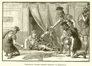 Praetorian卫兵称Claudius为imperator 作者 英语学校