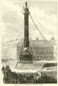 1871年4月摧毁拿破仑专栏的准备工作 作者 英语学校