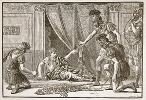 Pretorian卫兵称Claudius为Imperator 作者 英语学校