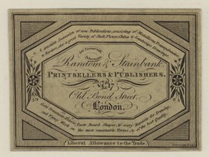 Printsellers and Publishers，Random＆Stainbank，交易卡 作者 英语学校