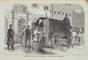 监狱囚犯在伦敦刑事监狱和监狱生活场景中拘留囚犯亨利·梅休（1812-87）和约翰宾尼，1862年 作者 英语学校