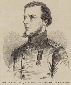 私人亨利·菲多，皇家海军轻步兵，HMS Hogue（雕刻） 作者 英语学校