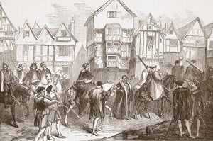 Wolsey游行到威斯敏斯特大厅，插图来自James Aitken Wylie的新教历史（1808-1890），酒吧。 1878年 作者 英语学校