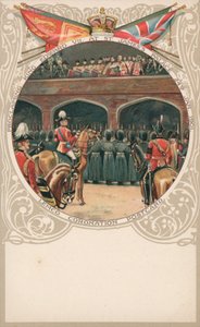 1901年1月24日在圣詹姆斯宫宣布爱德华七世国王 作者 英语学校