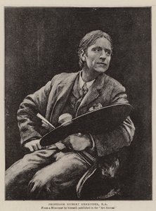 Hubert Herkomer 教授，RA（石版画） 作者 英语学校