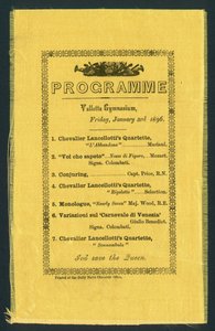 瓦莱塔体育馆项目，1896年1月3日（打印） 作者 英语学校