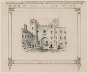 建议恢复圣约翰门，克拉肯威尔，1845年 作者 英语学校