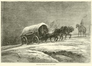 1870年10月，雪中的普鲁士野战岗位 作者 英语学校