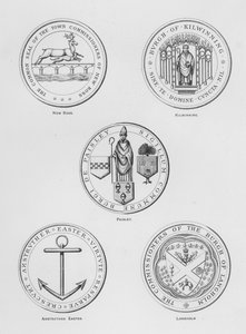 公共武器：新罗斯； 杀戮； 佩斯利； Anstruther复活节; Langholm (雕刻) 作者 英语学校