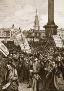 特拉法加广场公开会议纪念1892年的血腥星期日，卡塞尔斯画报英国历史（插图） 作者 英语学校