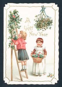 装饰，新年卡 作者 英语学校