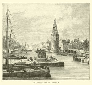 码头（Houtgracht）在阿姆斯特丹 作者 英语学校