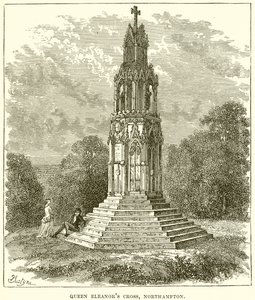 Queen Eleanors Cross，北安普顿 作者 英语学校