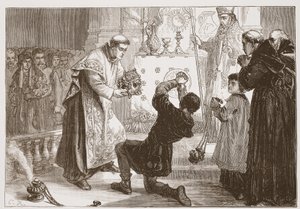 Radziwills奇迹：治愈一个虚假的恶魔，詹姆斯艾特肯Wylie（1808-1890），酒吧的新教历史插图。 1878年 作者 英语学校