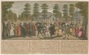 拉内拉花园。 1749年威尼斯大使化妆舞会 作者 英语学校