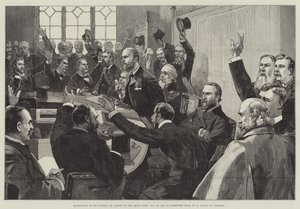1890年11月25日，在下议院第15号委员会会议室重选帕内尔先生担任爱尔兰党领袖 作者 英语学校