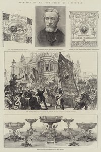 约翰·布莱特先生在伯明翰的招待会（版画） 作者 英语学校