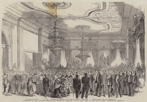 Reception of the Japanese Embassy by President Buchanan in the East Room of the White House, Washington (engraving) 作者 英语学校