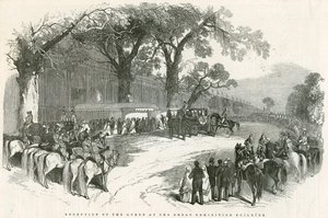 女王在1851年的大展览大展览会上的接待 作者 英语学校
