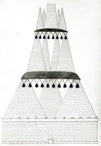 根据普林尼的描述，在Clusium重建Lars Porsenna墓 作者 英语学校