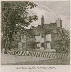 位于伦敦Southwark的Newington Butts的Rectorial House，位于东南部 作者 英语学校