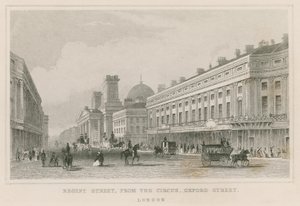 摄政街，来自The Circus，Oxford Street，London 作者 英语学校