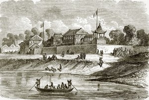 在Tien-Tsin居住的法国和英国大使 作者 英语学校
