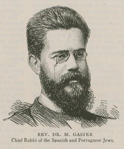 牧师M Gaster博士，西班牙和葡萄牙犹太人的首席拉比 作者 英语学校