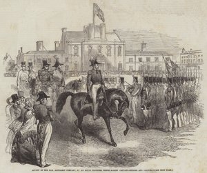 回顾荣誉炮兵连，阿尔伯特亲王殿下，上校和上校（雕刻） 作者 英语学校