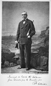 理查德·科林森 -  1876年HMS企业探险队领导人（照相凹版） 作者 英语学校