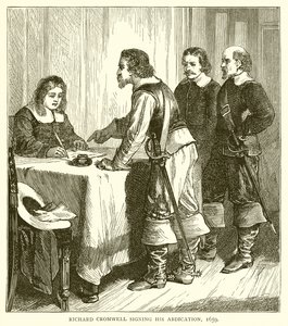 1659年，理查德克伦威尔签署了他的退位 作者 英语学校
