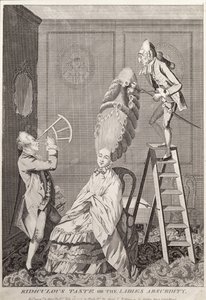 酒吧，荒谬的味道或女士们的荒谬。作者：A. Darly，伦敦，1771年 作者 英语学校