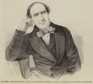 Right Honourable Jas Whiteside, Irish Attorney-General (engraving) 作者 英语学校