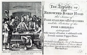 罗宾汉和他的母亲在Gamnell Hall为Esq Gamnell带来了欢乐，这是1769年出版的“着名的罗宾汉的利用”的主题（印刷版） 作者 英语学校