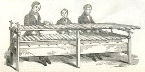 摇滚音乐。 1842年在邦德街展出 作者 英语学校