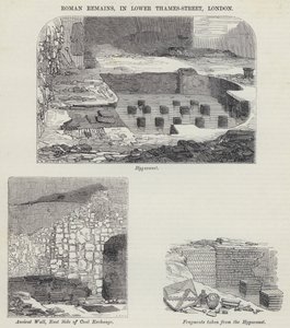Roman Remains, in Lower Thames-Street, London (engraving) 作者 英语学校