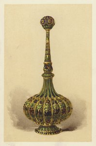 银镀金和珐琅彩玫瑰水瓶或洒水器（chromolitho） 作者 英语学校