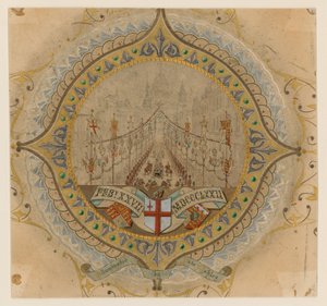 1872年2月27日，皇家皇家游行队伍访问伦敦圣保罗大教堂 作者 英语学校
