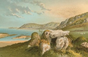 Rozel Bay和Druidical Remains  - 泽西岛 作者 英语学校