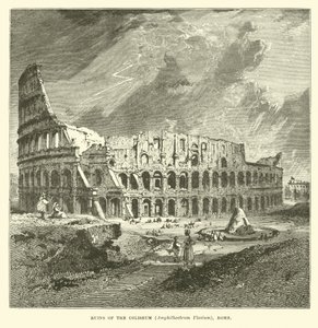 体育馆的废墟，Amphitheatrum Flavium，罗马 作者 英语学校